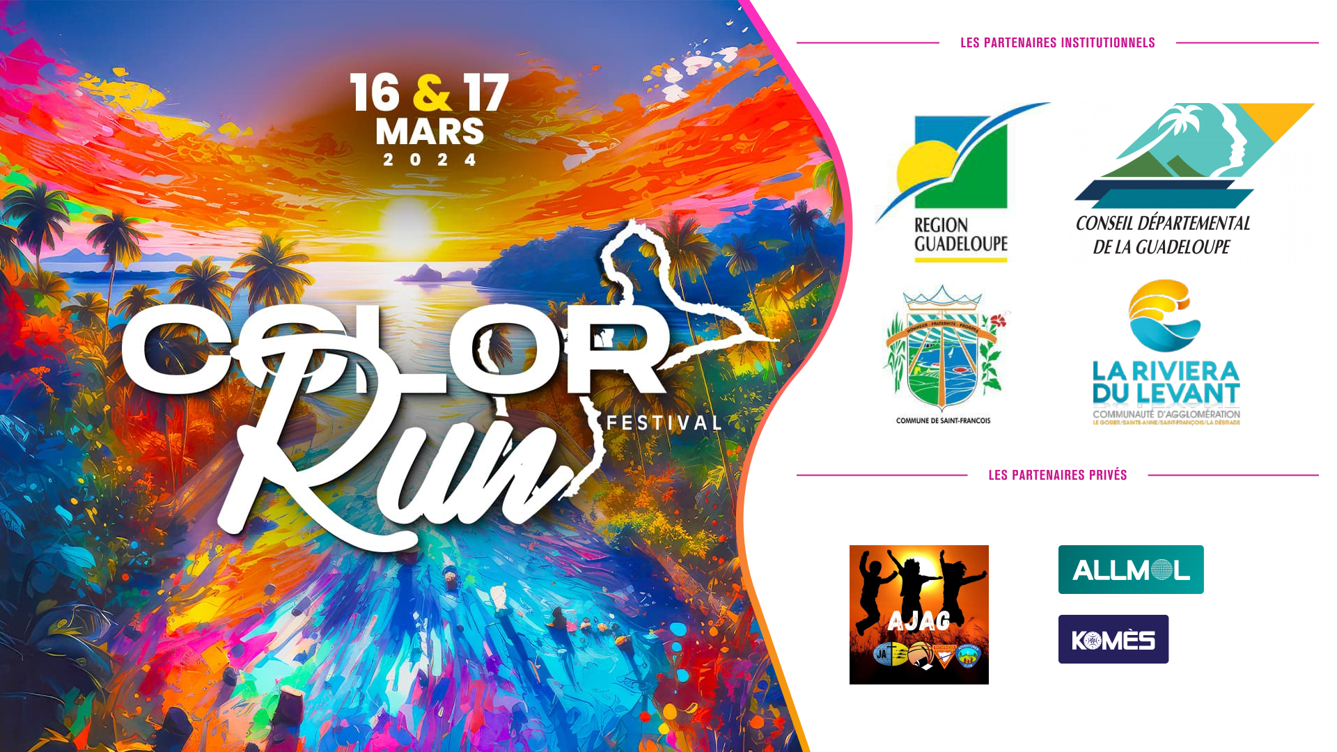 Les partenaires du Color Run Festival 2024